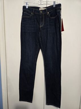 NWT‎ CJ by Cookie Johnson Jeans 27 Slim Boyfriend Dark Wash Stretch Denim